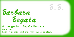 barbara begala business card